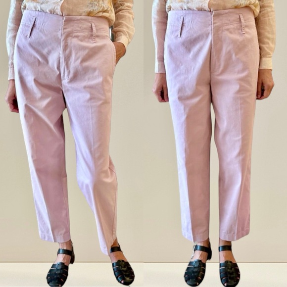 Forte Forte High Rise Crop Chino Black Pants - Picture 3 of 15